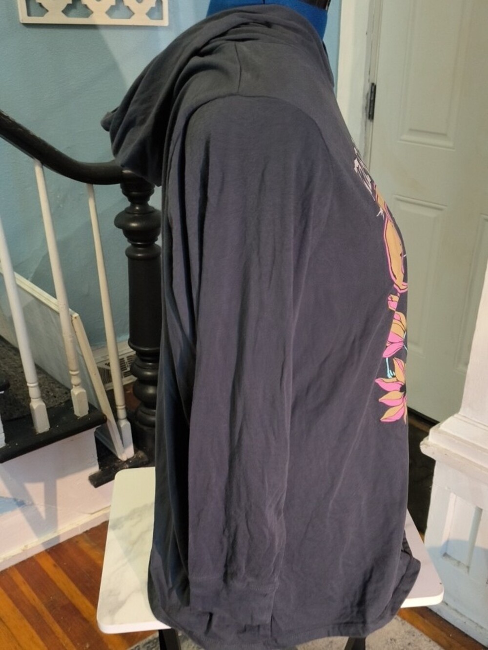 MTV Floral Celestial Graphic Long Sleeve Hoodie 2x - Picture 5 of 8